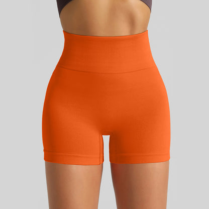 Seamless High-Waist Yoga Fitness Shorts