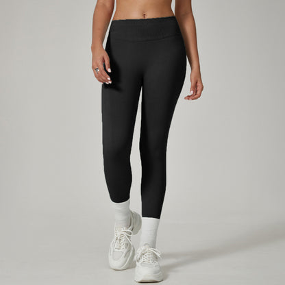 Seamless high-waist yoga pants