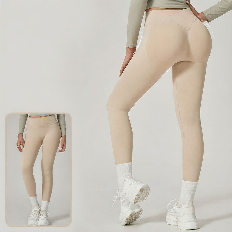 Seamless high-waist yoga pants