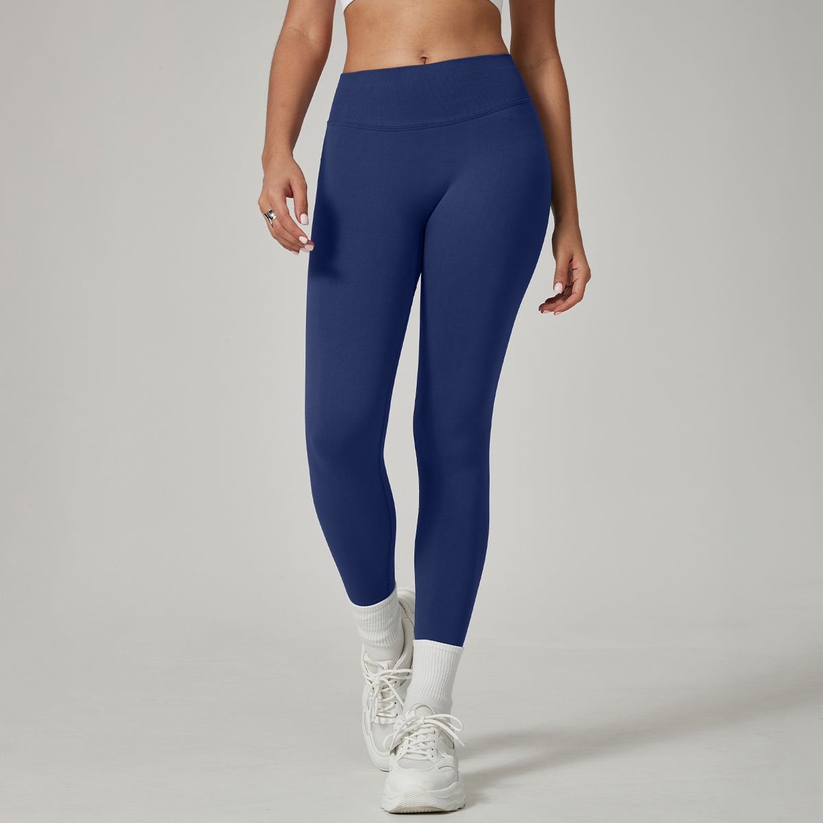 Seamless high-waist yoga pants