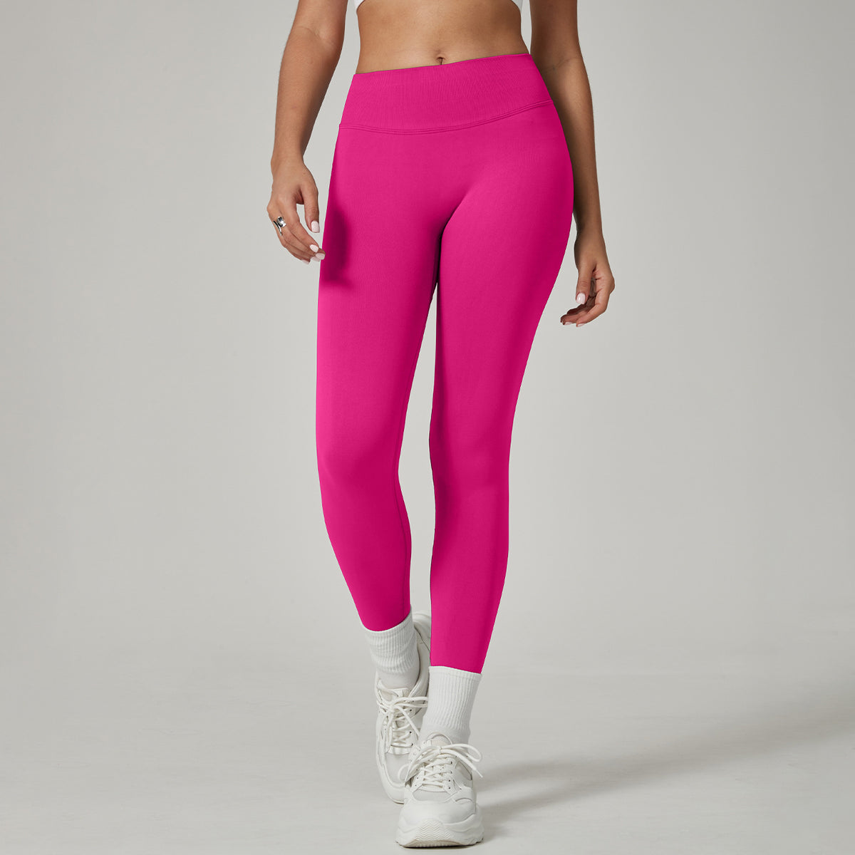 Seamless high-waist yoga pants
