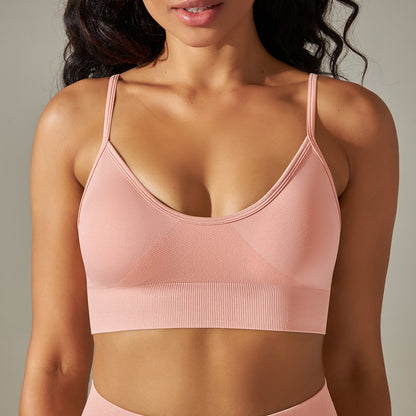 Seamless High Waist Yoga Set with Bra, Vest, and Pants