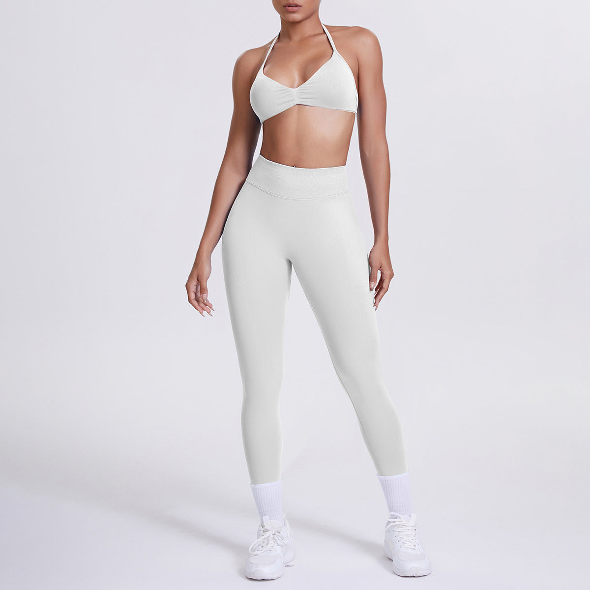 Seamless High Waist Yoga Sports Bra and Leggings Set