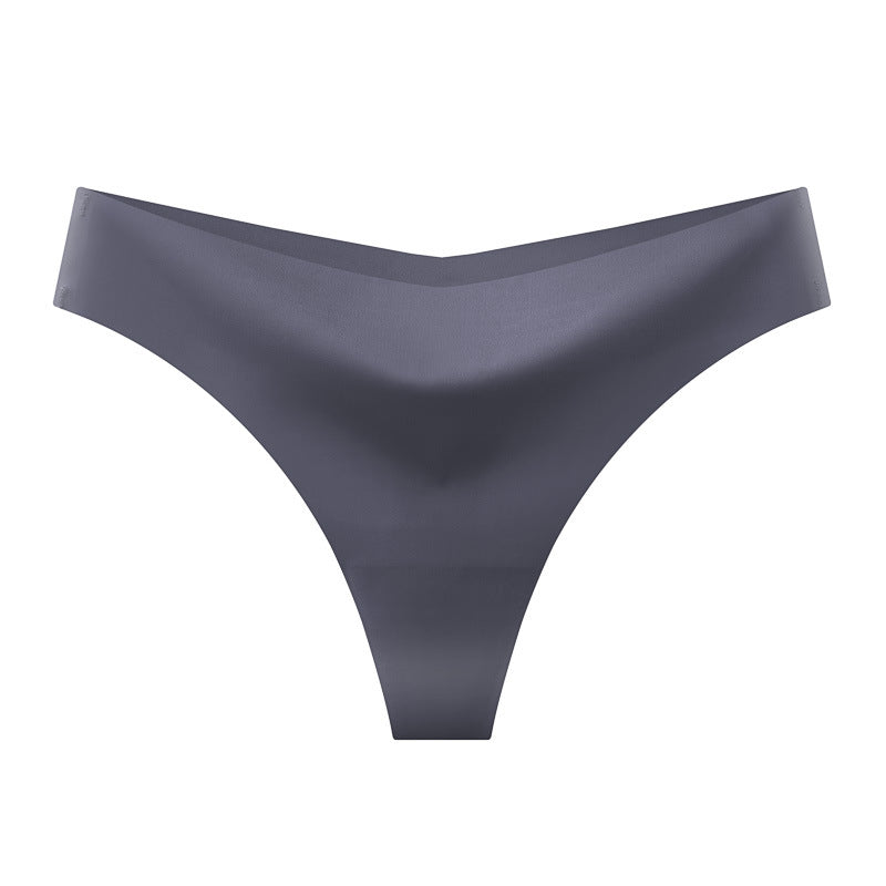 Seamless Ice Silk Womens Thong Underwear