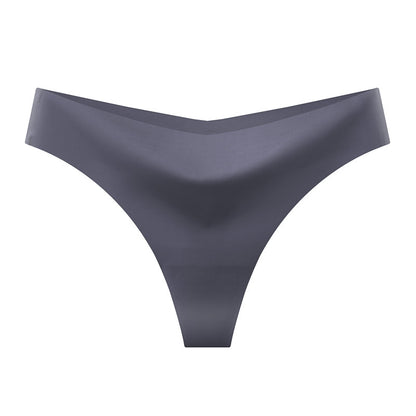 Seamless Ice Silk Womens Thong Underwear