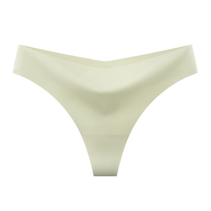 Seamless Ice Silk Womens Thong Underwear