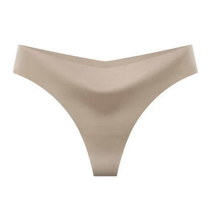 Seamless Ice Silk Womens Thong Underwear