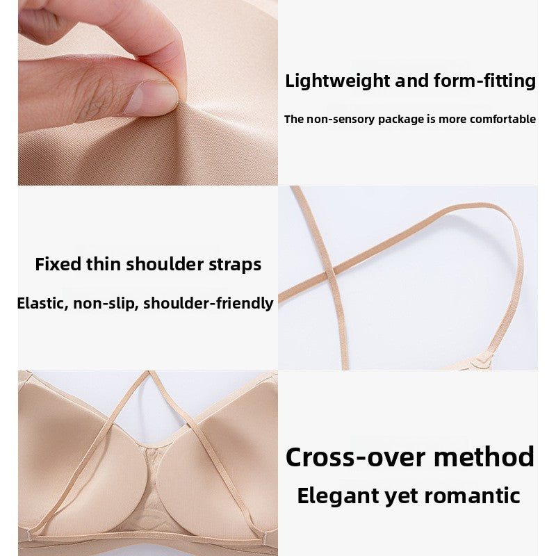 Seamless Invisible Cross Back Bra