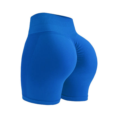 Seamless large-sized European and American yoga shorts