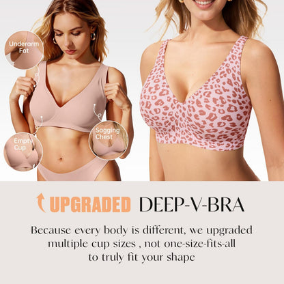 Seamless Leopard Print Bra