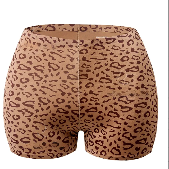 Seamless Leopard Print Yoga Panties