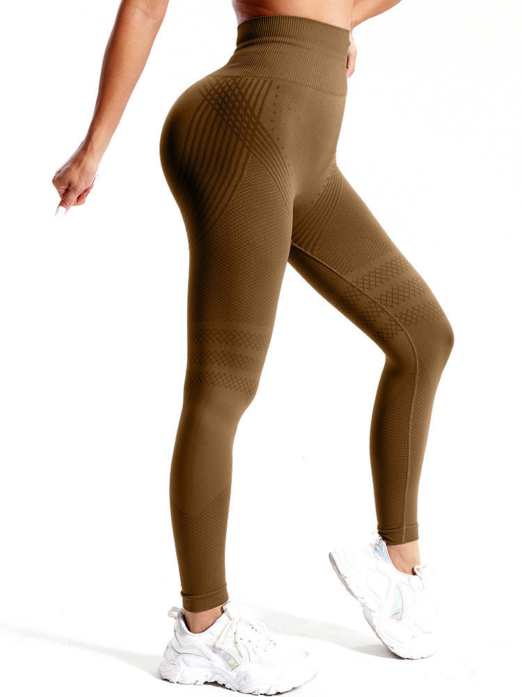 Seamless lifting buttocks yoga pants