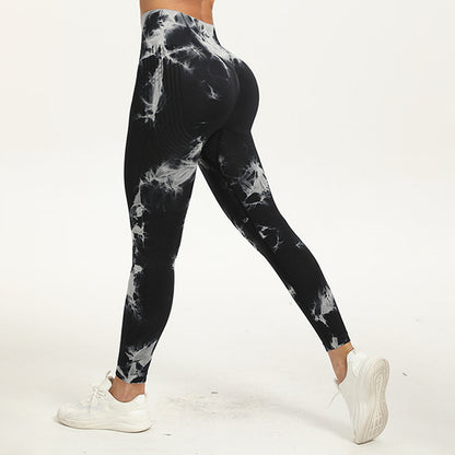 Seamless lifting buttocks yoga pants
