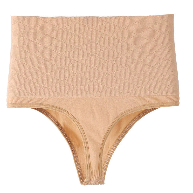 Seamless mid-rise tummy-revealing pants