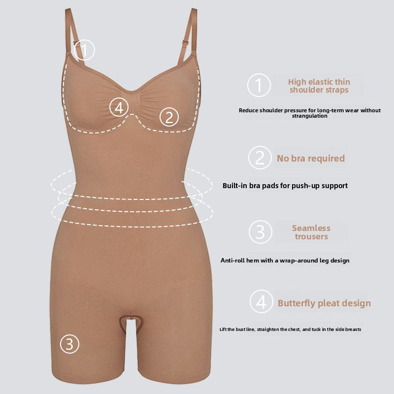 Seamless Nylon Bodysuit for Body Shaping