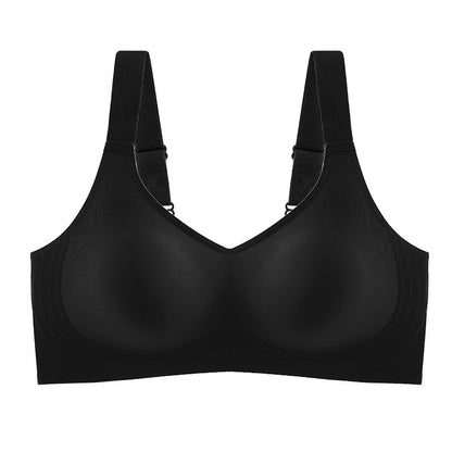 Seamless Push-Up Bra with Wide Straps