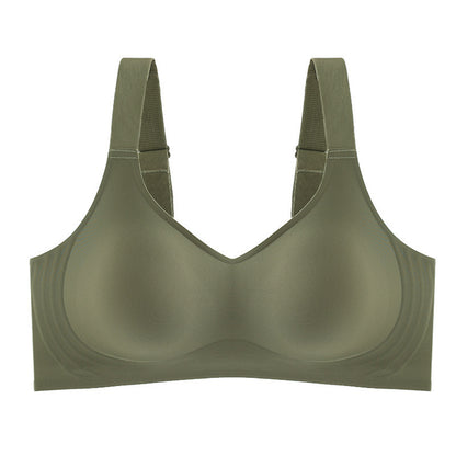 Seamless Push-Up Bra with Wide Straps