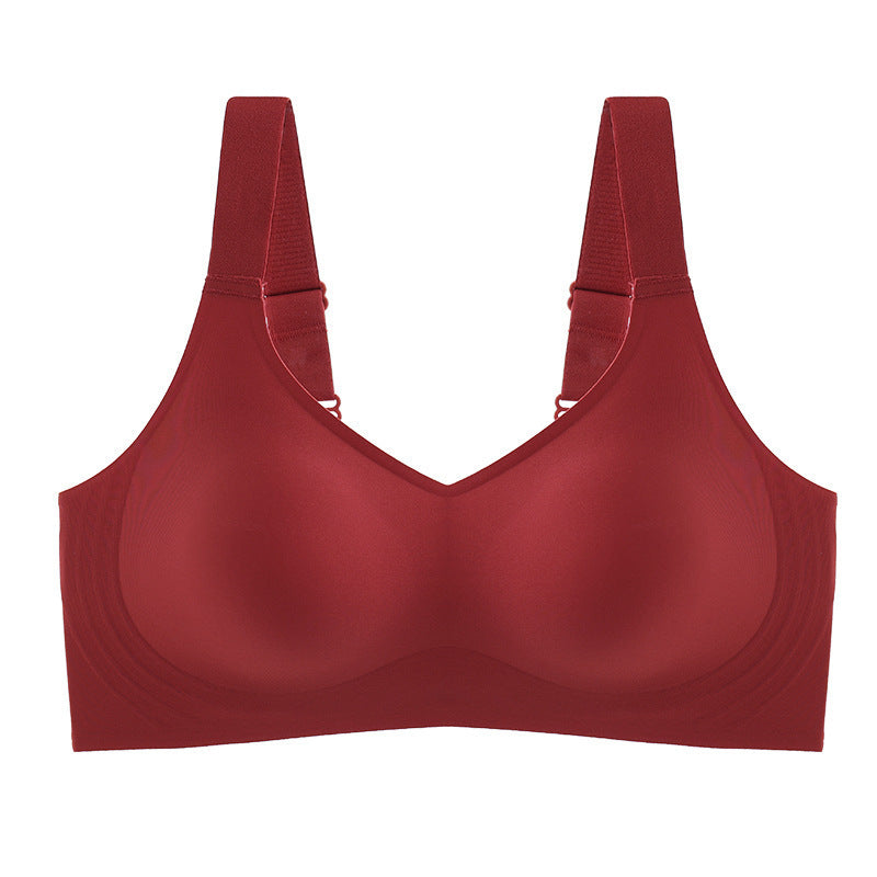Seamless Push-Up Bra with Wide Straps