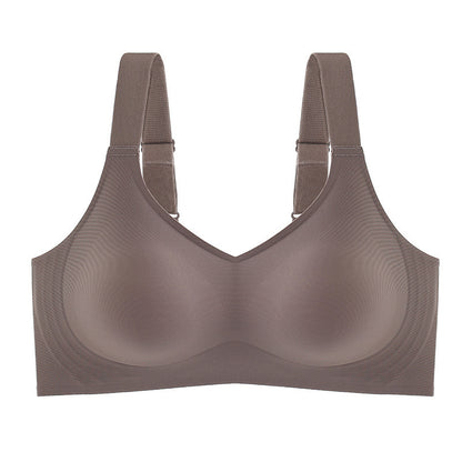 Seamless Push-Up Bra with Wide Straps