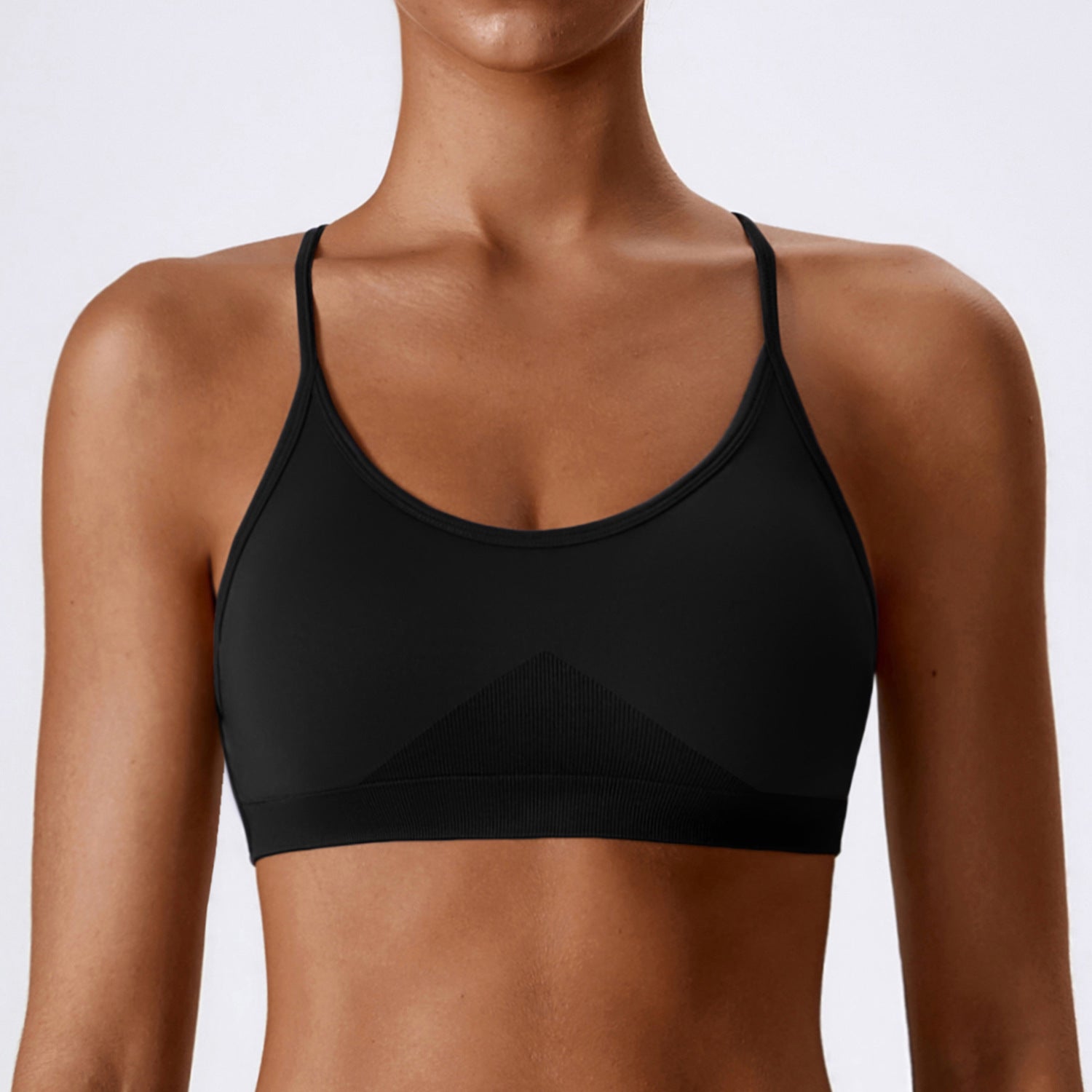 Seamless Quick-Dry Yoga Bra for Women - Fitness Running Sports Top