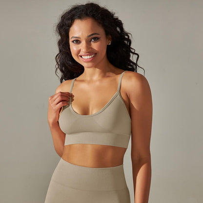 Seamless Quick-Drying Yoga Sports Bra for Women