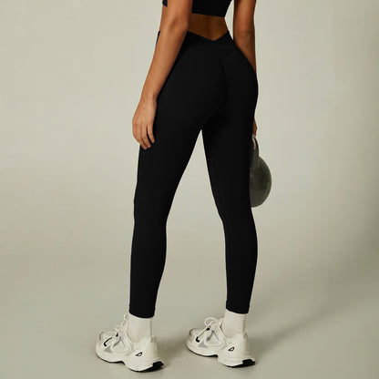 Seamless Ribbed Yoga Outfit Set