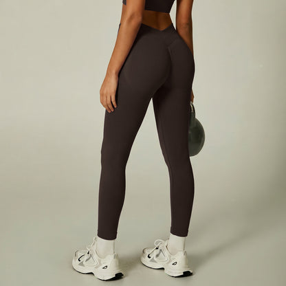 Seamless Ribbed Yoga Outfit Set