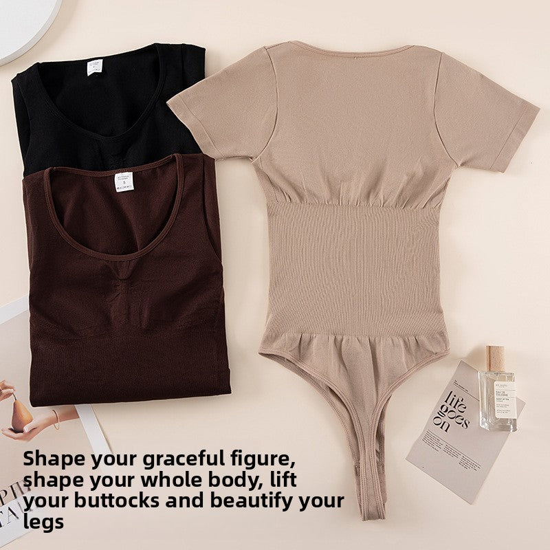 Seamless Shaping Bodysuit with Adjustable Clasp