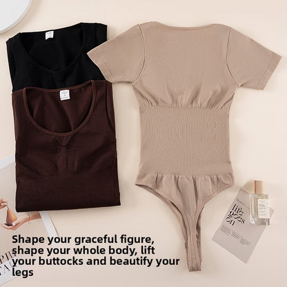 Seamless Shaping Bodysuit with Adjustable Clasp