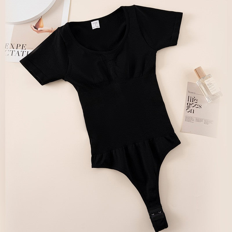 Seamless Shaping Bodysuit with Adjustable Clasp