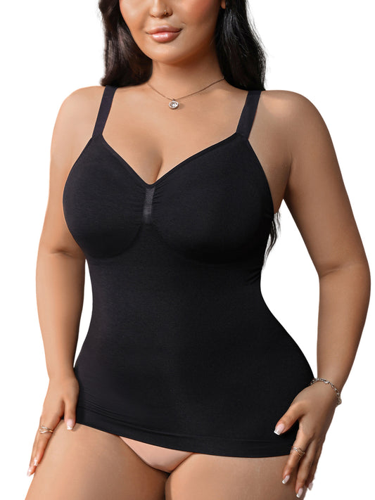 Seamless Shaping Bodysuit with Built-in Bra