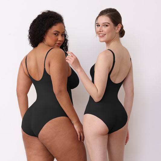 Seamless Shaping Bodysuit with Suspenders