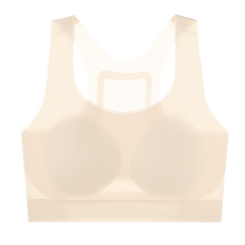 Seamless shockproof sports bra for students