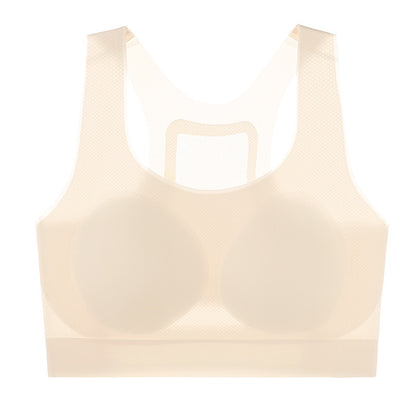 Seamless shockproof sports bra for students