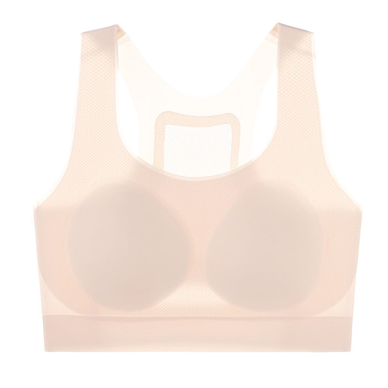 Seamless shockproof sports bra for students
