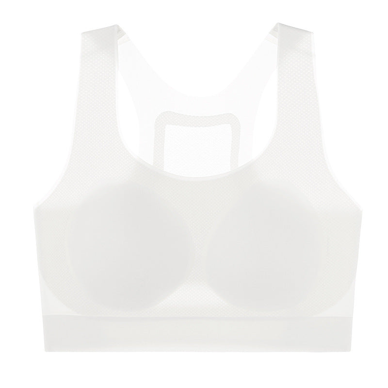 Seamless shockproof sports bra for students