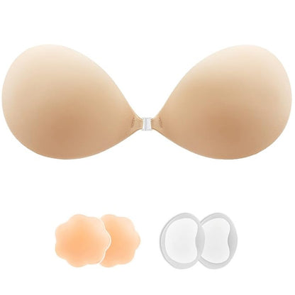 Seamless Silicone Push Up Strapless Bra