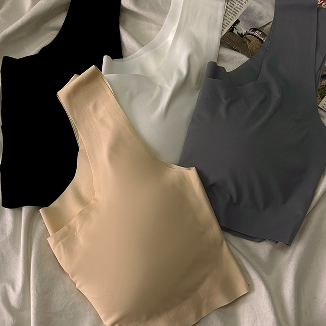 Seamless Sports Bra with Vest Back