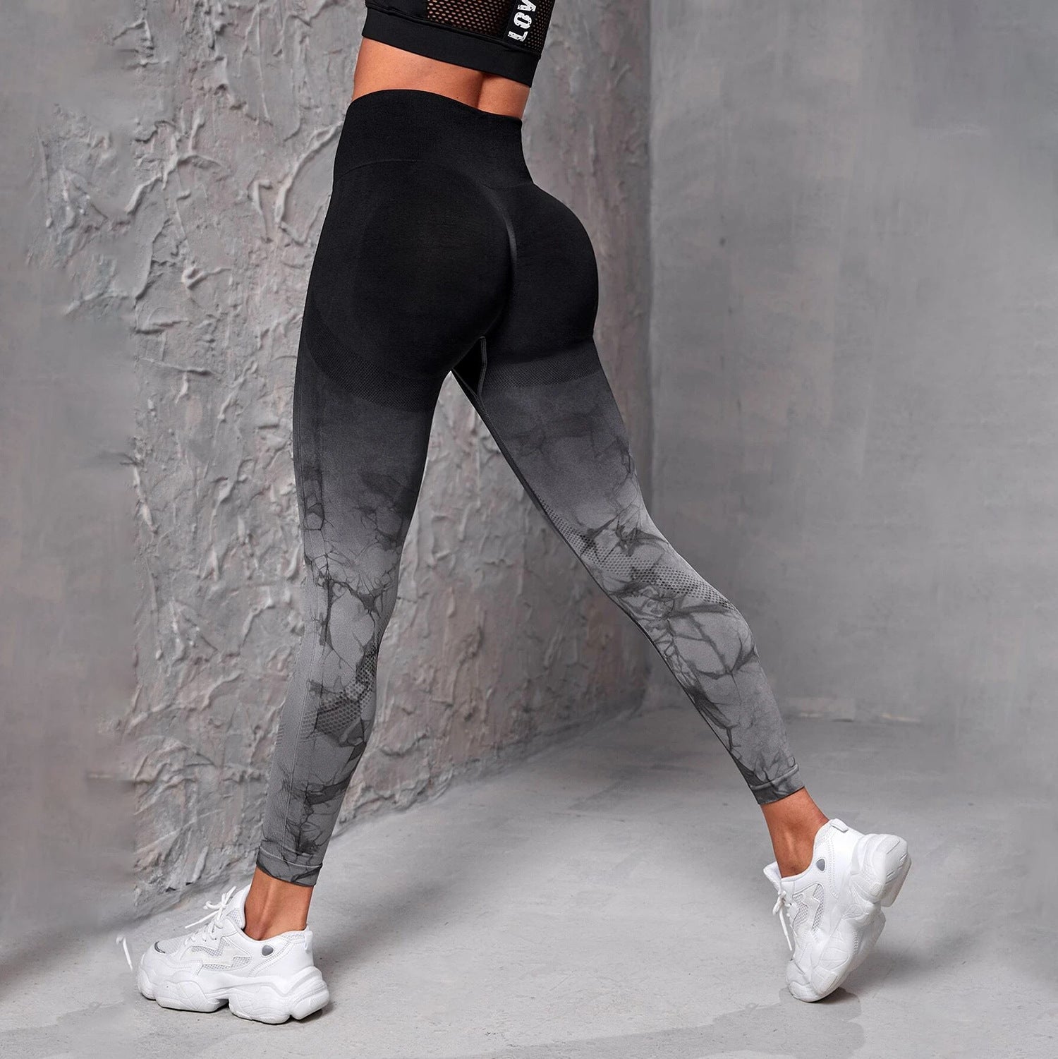 Seamless Tie-Dye Yoga Pants
