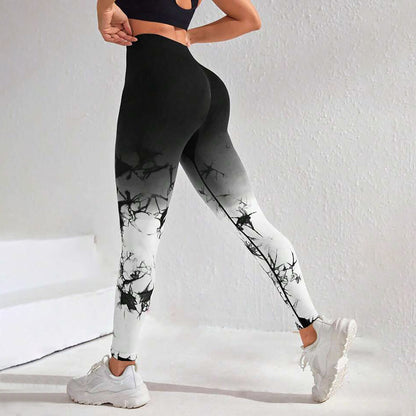 Seamless Tie-Dye Yoga Pants
