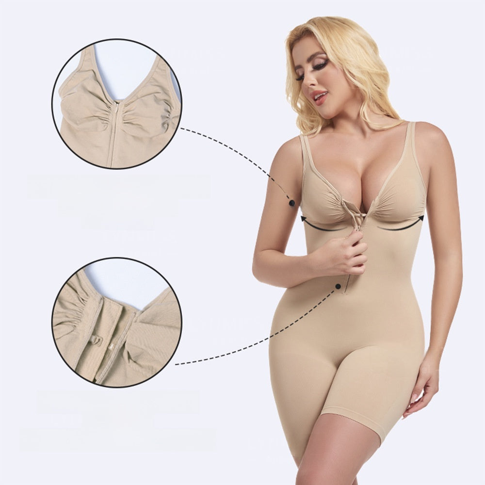 Seamless Tummy Control Bodysuit with Butt Lift