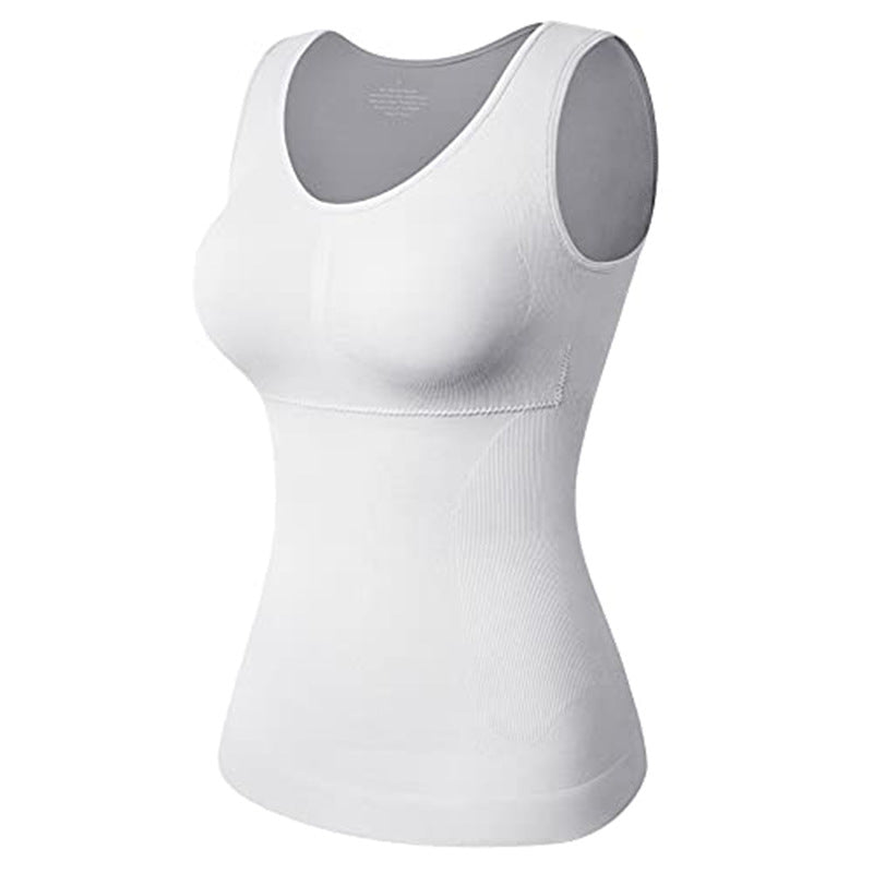 Seamless tummy control sports bra