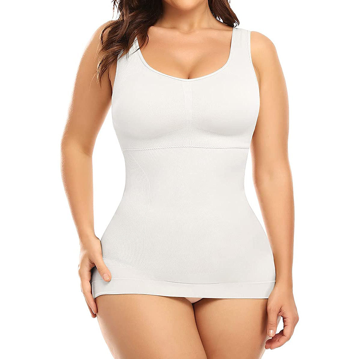 Seamless tummy control sports bra