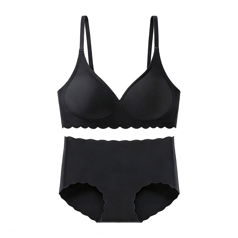 Seamless Wire Free Bra with Wavy Edges