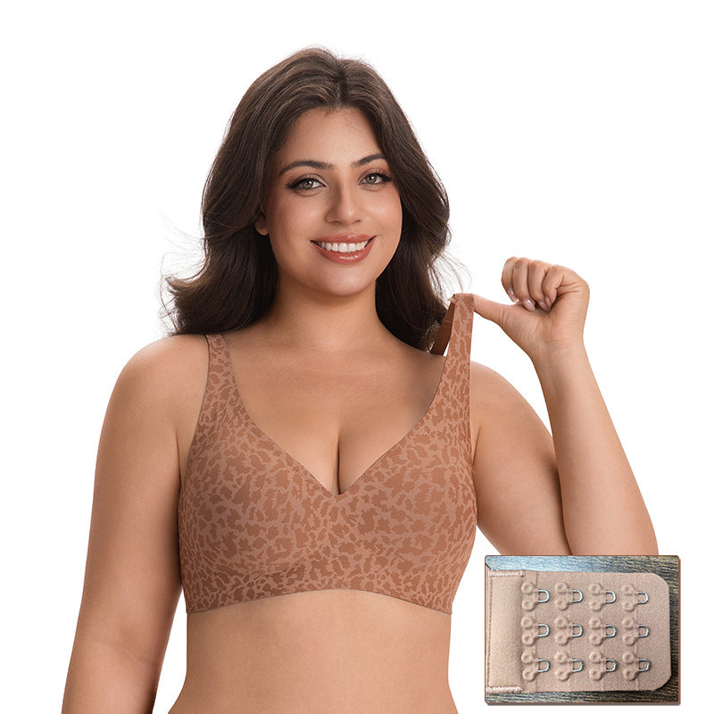 Seamless, wire-free comfortable full-coverage bra
