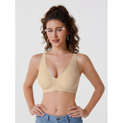 Seamless Wire-Free Deep V Bra