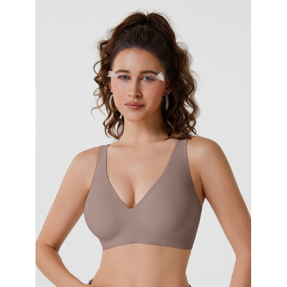 Seamless Wire-Free Deep V Bra