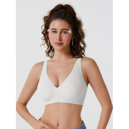 Seamless Wire-Free Deep V Bra