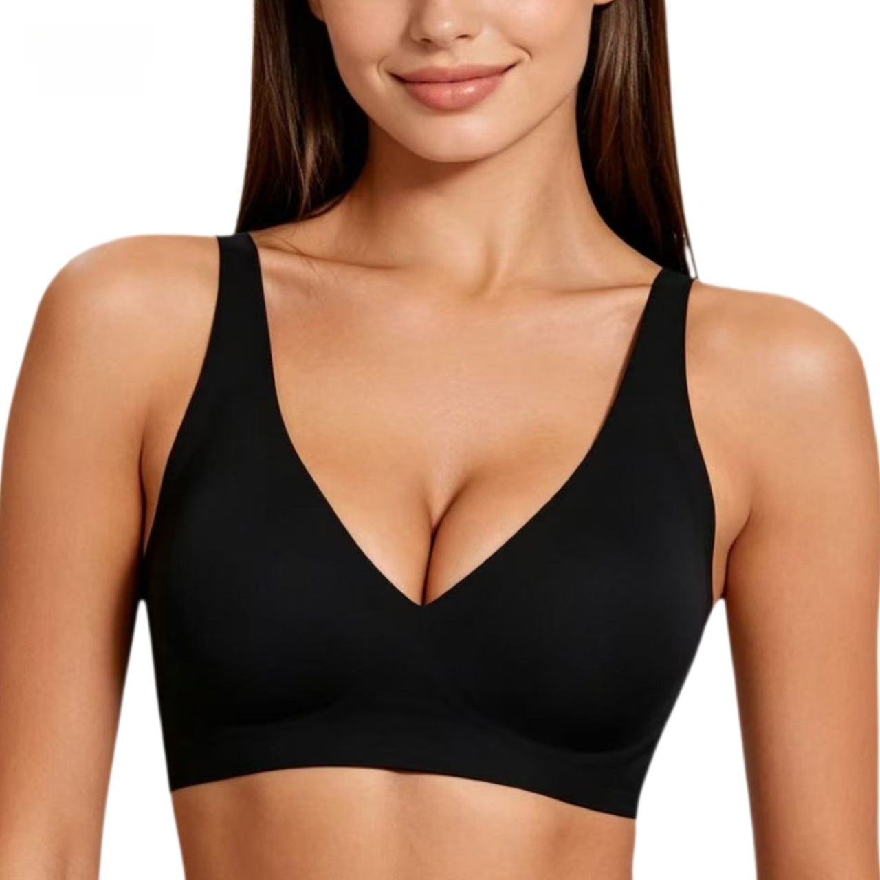 Seamless Wireless Bra with Leopard Print