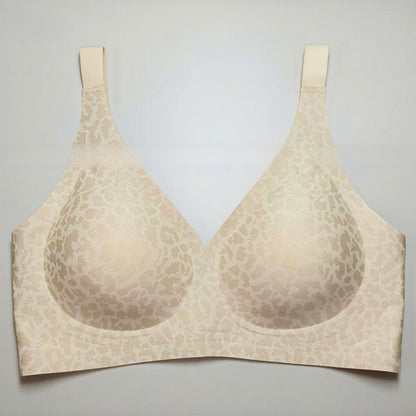 Seamless Wireless Bra with Leopard Print